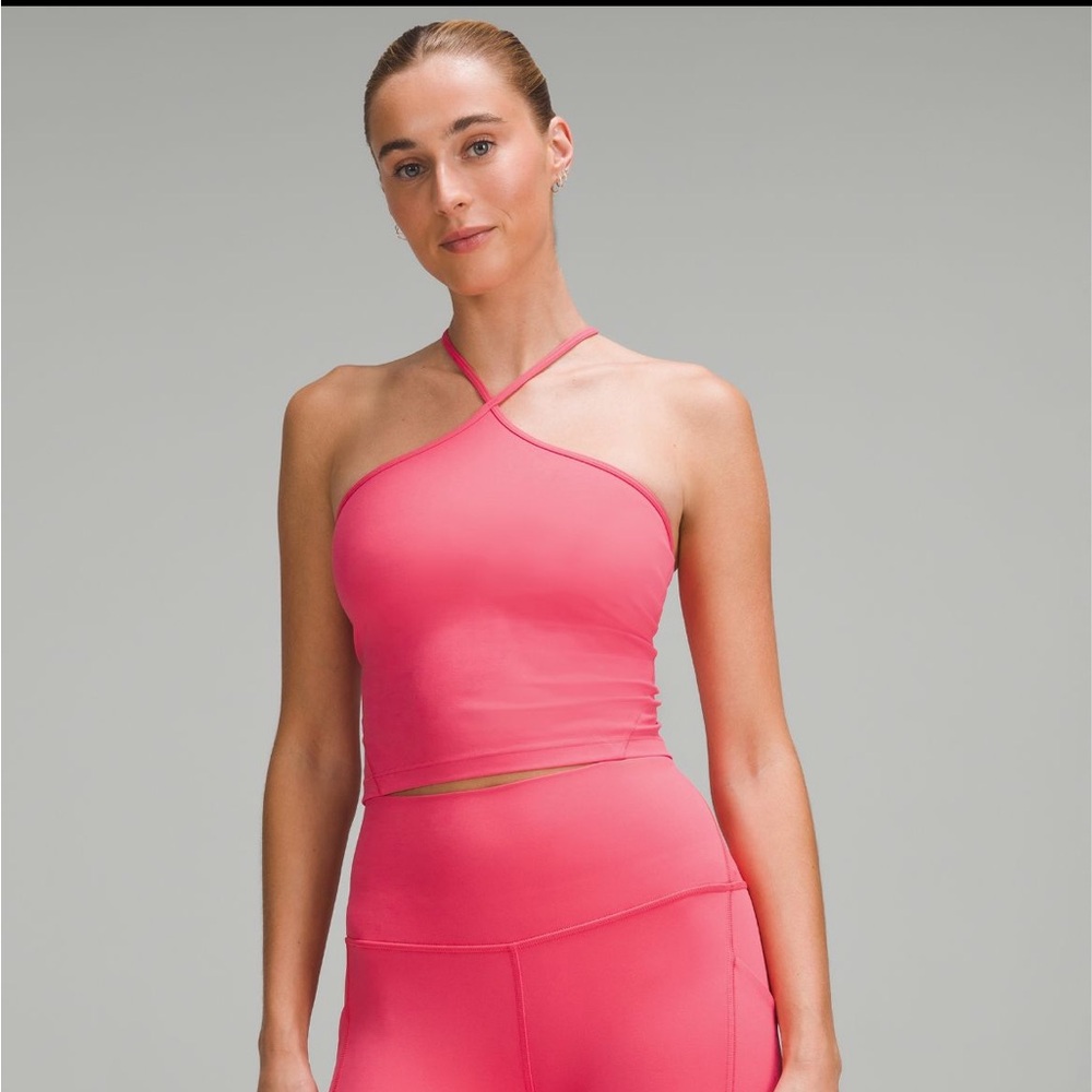 Sold Out Glaze Pink Align T-Strap Tank Top-lululemon Light Support, A/B Cup NWT